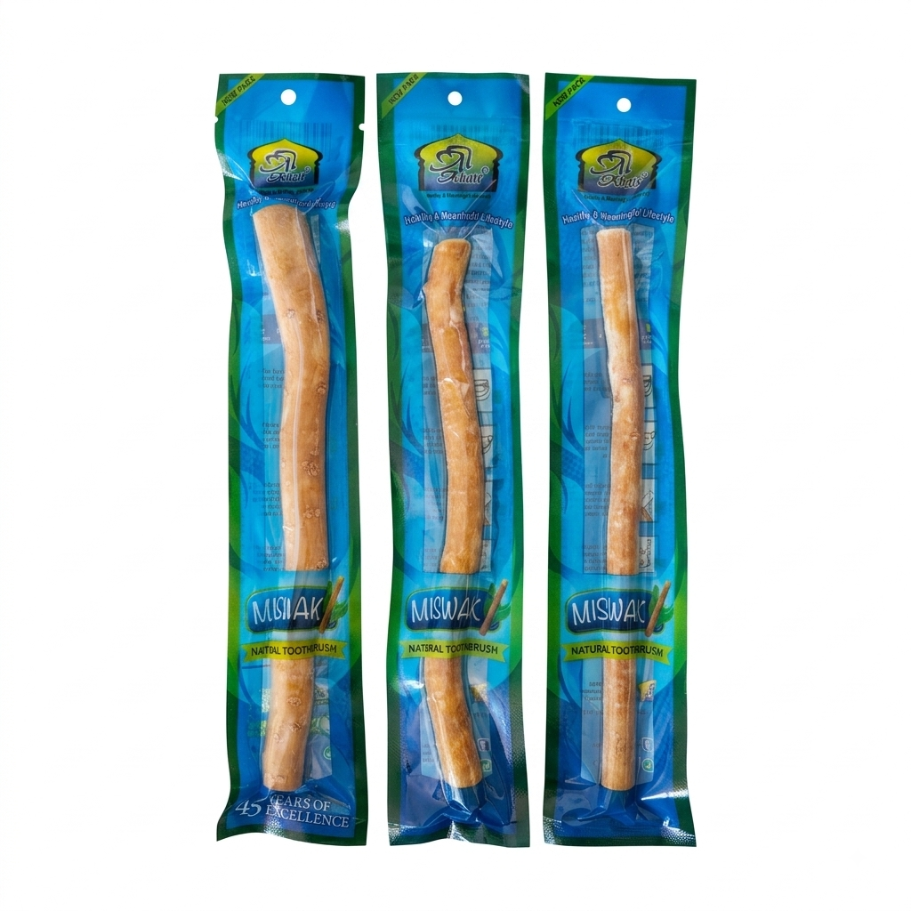 Natural Miswak Toothbrush Stick - Organic Peelu Siwak - 8"